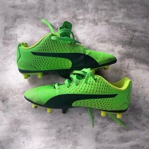 Puma Kids Lime Green Soccer Cleats